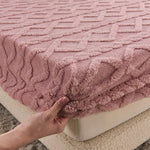Duvet Cover Set Flannel Velvet Elastic Edge & Pillowcases
