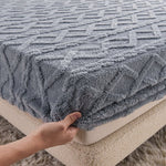 Duvet Cover Set Flannel Velvet Elastic Edge & Pillowcases