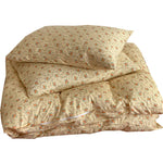 Duvet Cover Set Floral Cotton Blend Breathable 4-Piece
