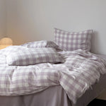 Duvet Cover Set Lightweight Cotton Muslin 4-Piece