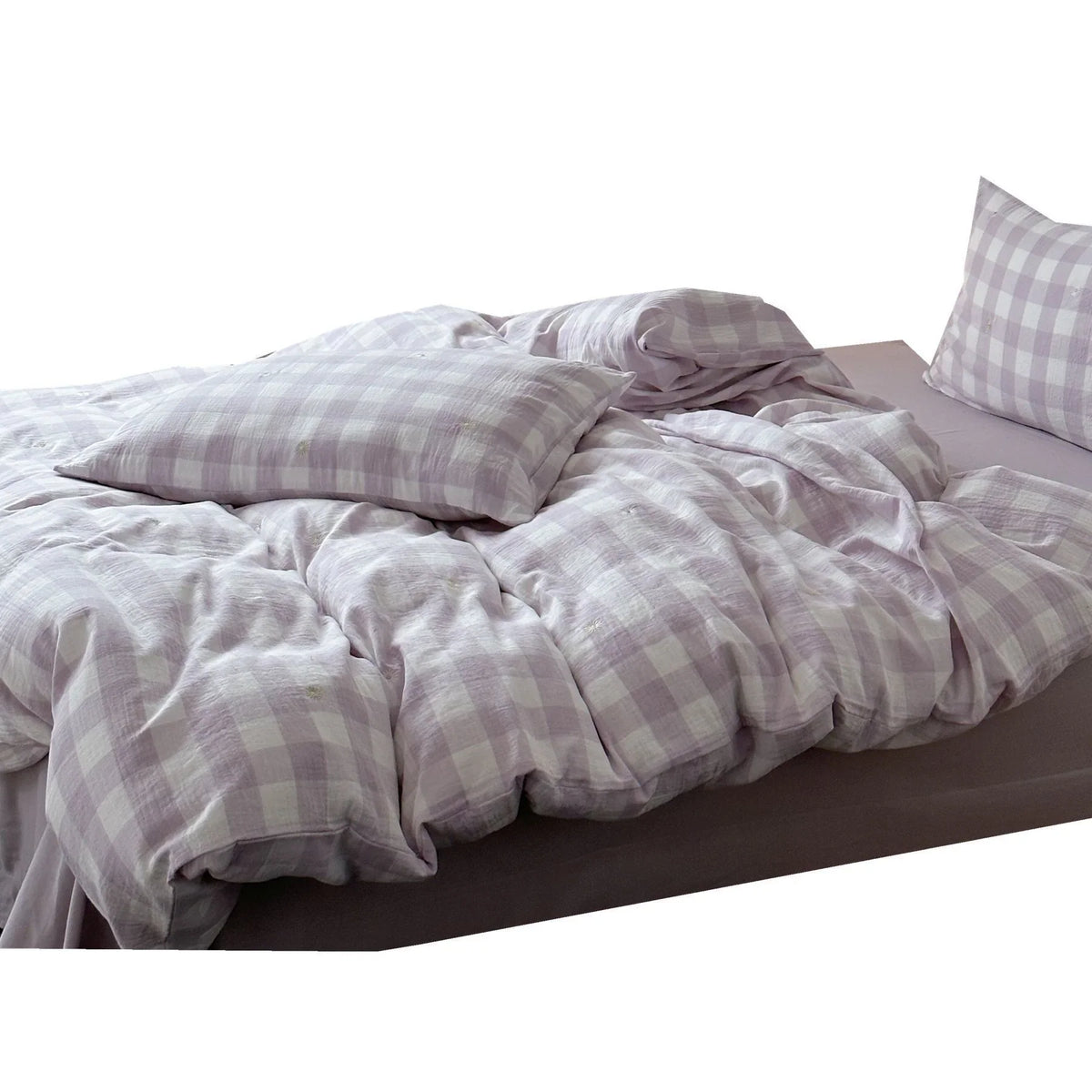 Duvet Cover Set Lightweight Cotton Muslin 4-Piece