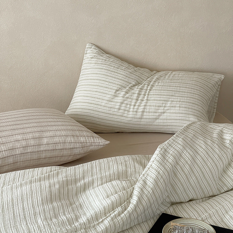 Duvet Cover Set Linen-Look Breathable & Wrinkle-Resistant