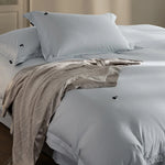 Duvet Cover Set Mako Cotton Satin Monogram Embroidery