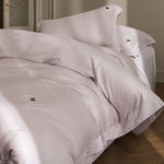 Duvet Cover Set Mako Cotton Satin Monogram Embroidery