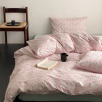 Duvet Cover Set Mako Cotton Satin Reversible 4-Piece