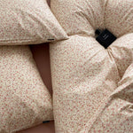 Duvet Cover Set Mako Cotton Satin Reversible 4-Piece