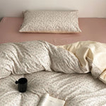 Duvet Cover Set Mako Cotton Satin Reversible 4-Piece