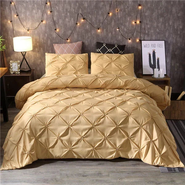 Duvet Cover Set Microfiber Breathable Includes 2 Pillowcases