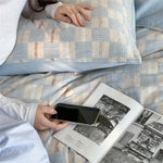 Duvet Cover Set Reversible Cotton Percale 4-Piece