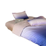 Duvet Cover Set Reversible Ombre Cotton Satin Wrinkle-Resistant