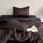 Duvet Cover Set Reversible Satin Tonal Leopard 200x230cm