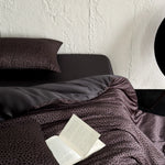 Duvet Cover Set Reversible Satin Tonal Leopard 200x230cm