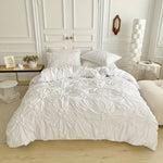 Duvet Cover Set Ruffled Floral Microfiber