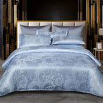 Duvet Cover Set Satin Floral Jacquard