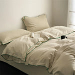 Duvet Cover Set Satin Microfiber Allergy-Resistant 4-Piece
