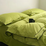 Duvet Cover Set Satin Microfiber Allergy-Resistant 4-Piece