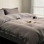 Duvet Cover Set Satin Microfiber Allergy-Resistant 4-Piece