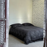 Duvet Cover Set Satin Tone-On-Tone Jacquard & Temperature-Regulating