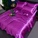 Duvet Cover Set Silk-Like Satin Breathable & Hypoallergenic