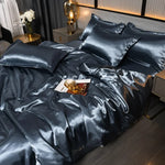 Duvet Cover Set Silk-Like Satin Breathable & Hypoallergenic