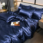 Duvet Cover Set Silk-Like Satin Breathable & Hypoallergenic