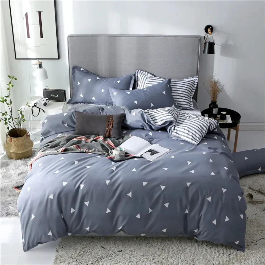 Duvet Cover Set Silky-Soft Polyester Breathable & Wrinkle-Resistant