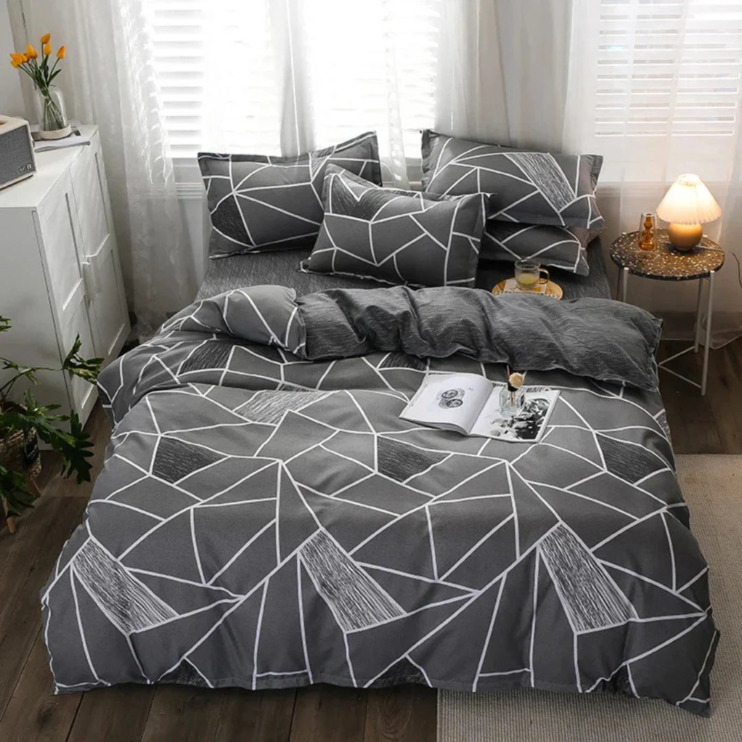 Duvet Cover Set Silky-Soft Polyester Breathable & Wrinkle-Resistant