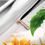 Duvet Cover Set Sunflower Floral Includes Pillowcases