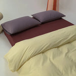 Duvet Cover Set Temperature-Regulating Cotton Satin 4-Piece