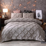 Duvet Cover Set Tufted Textured 100% Cotton Hypoallergenic