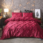 Duvet Cover Set Tufted Textured 100% Cotton Hypoallergenic