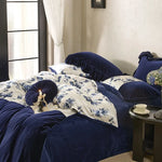 Duvet Cover Set Velvet-Like Microfiber Concealed Zipper
