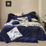 Duvet Cover Set Velvet-Like Microfiber Concealed Zipper