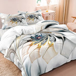 Duvet Cover Set Vibrant Artistic Print Microfiber Machine Washable