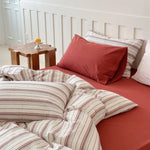 Duvet Cover Set Waffle Cotton Temperature Regulating