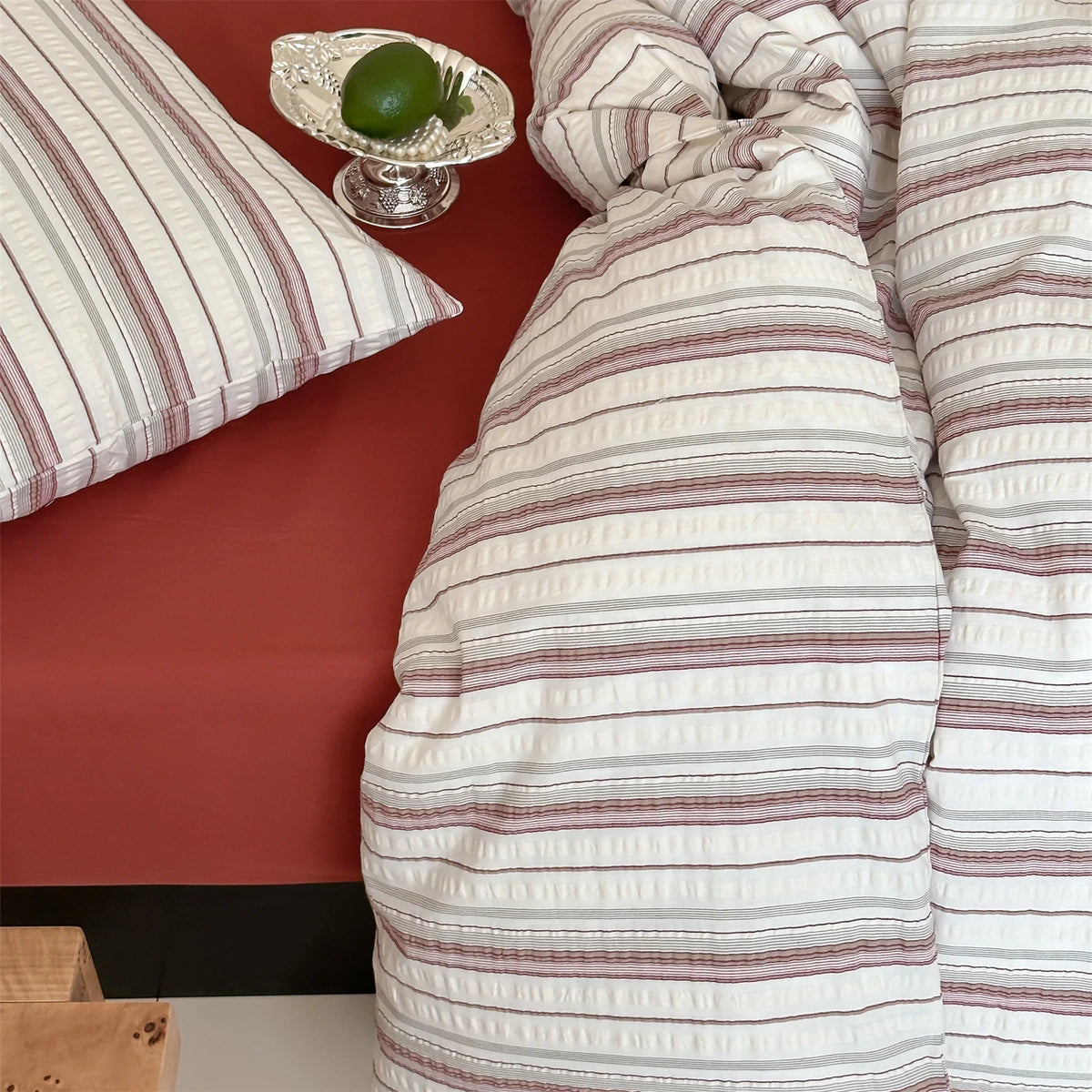 Duvet Cover Set Waffle Cotton Temperature Regulating