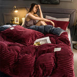 Duvet Cover Velvet Fleece Warm & Machine-Washable
