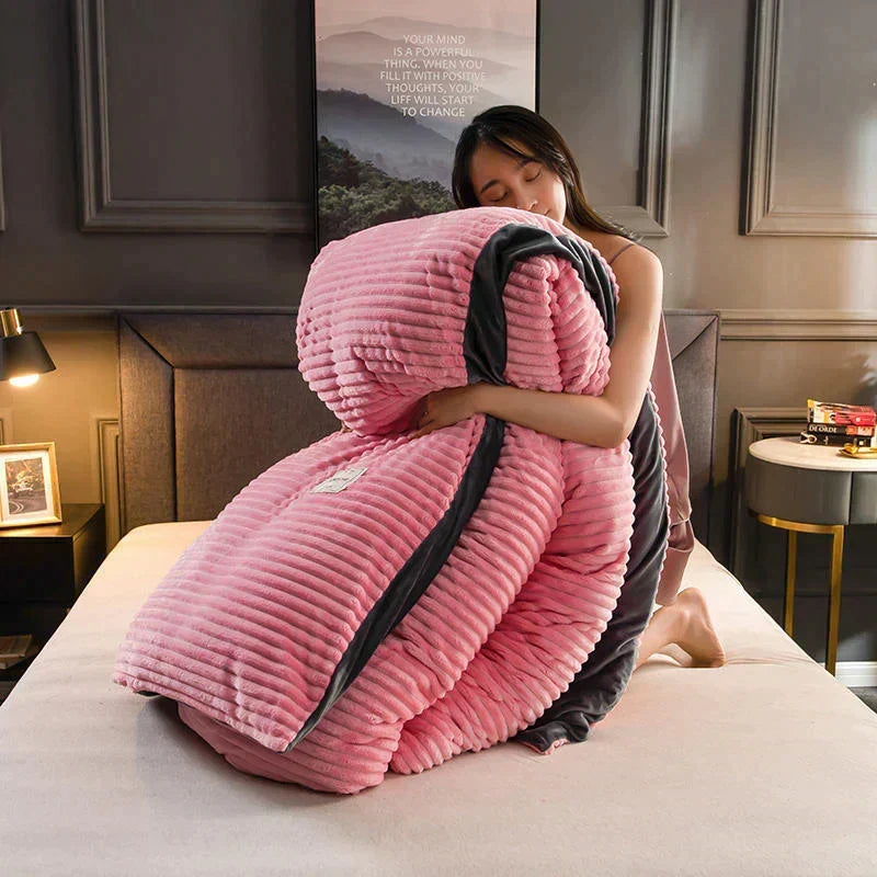 Duvet Cover Velvet Fleece Warm & Machine-Washable