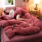 Duvet Set Flannel & Microfiber All-Season Pillowcase Option