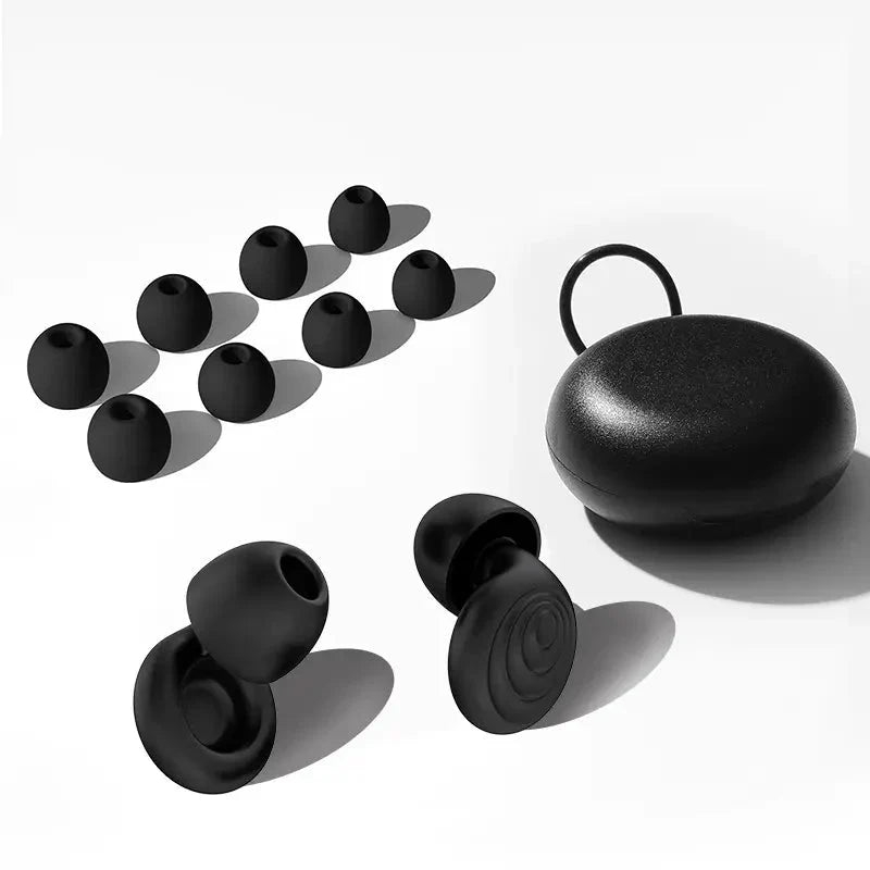 Earplugs 30 dB Noise Reduction Low-Profile & Multi-Size Tips