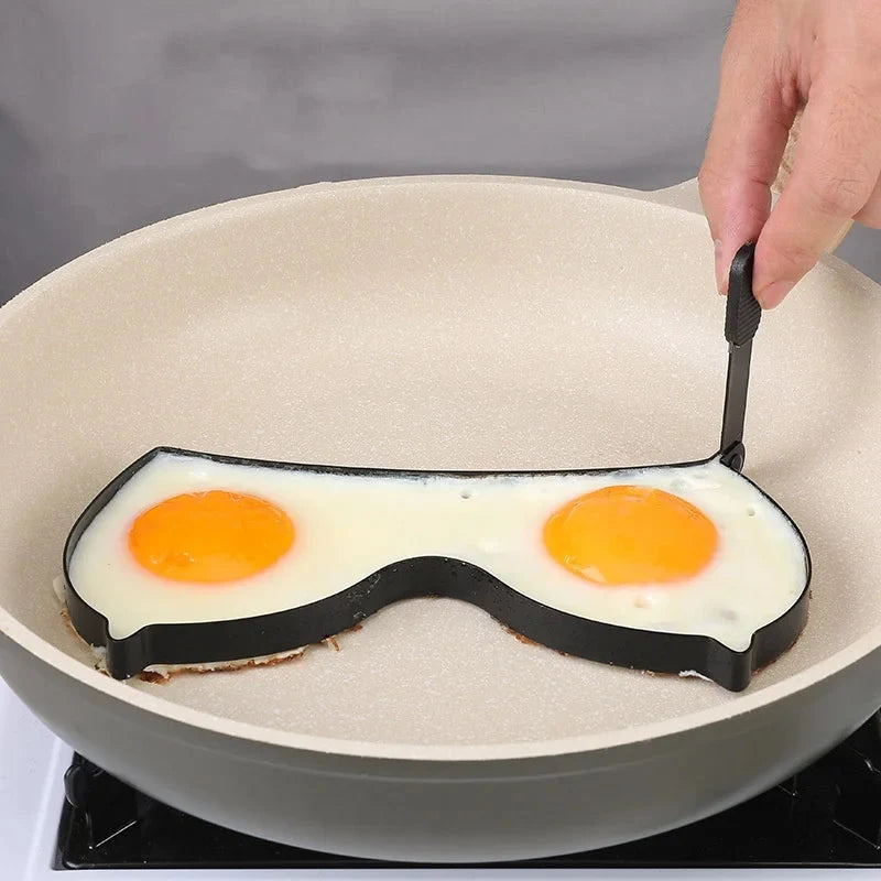 Egg And Pancake Cooking Ring Metal Stay-Cool Dual-Use