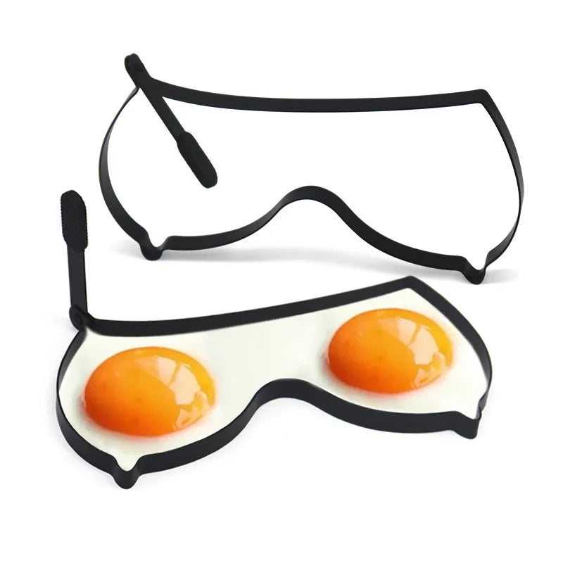 Egg And Pancake Cooking Ring Metal Stay-Cool Dual-Use
