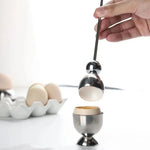 Egg Cracker Stainless Steel Gravity-Powered Dishwasher-Safe