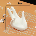 Egg Cup Holder Ceramic Hand-Shaped Design Keeps Eggs Steady
