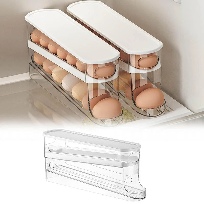 Egg Dispenser Gravity-Fed Stackable Holds 14–16 Eggs