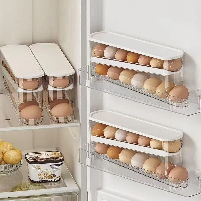 Egg Dispenser Gravity-Fed Stackable Holds 14–16 Eggs