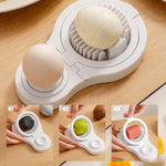 Egg & Fruit Slicer One-Button Stainless Steel Blades Compact