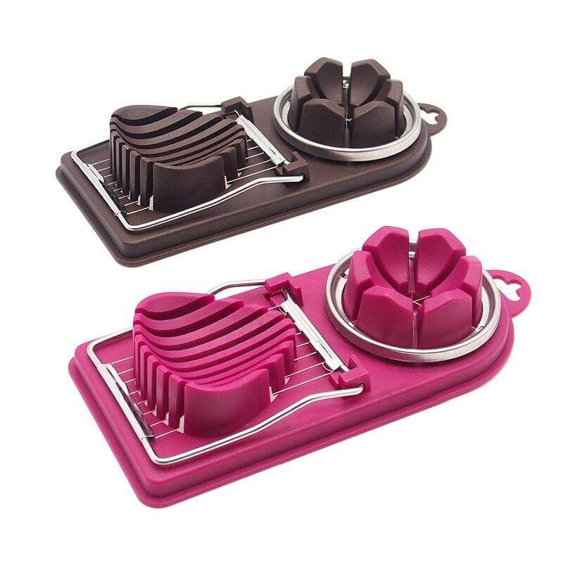 Egg & Fruit Slicer Stainless Steel Dual-Pattern Cutters