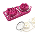 Egg & Fruit Slicer Stainless Steel Dual-Pattern Cutters