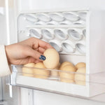 Egg Holder Stackable Clear Lid 30-Egg Capacity